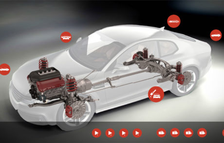 3D-Anwendung zur interaktiv Erkundigung des Autos