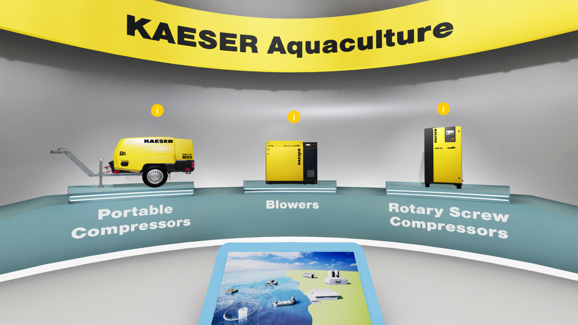 Kaeser Virtueller Messestand Aquakultur